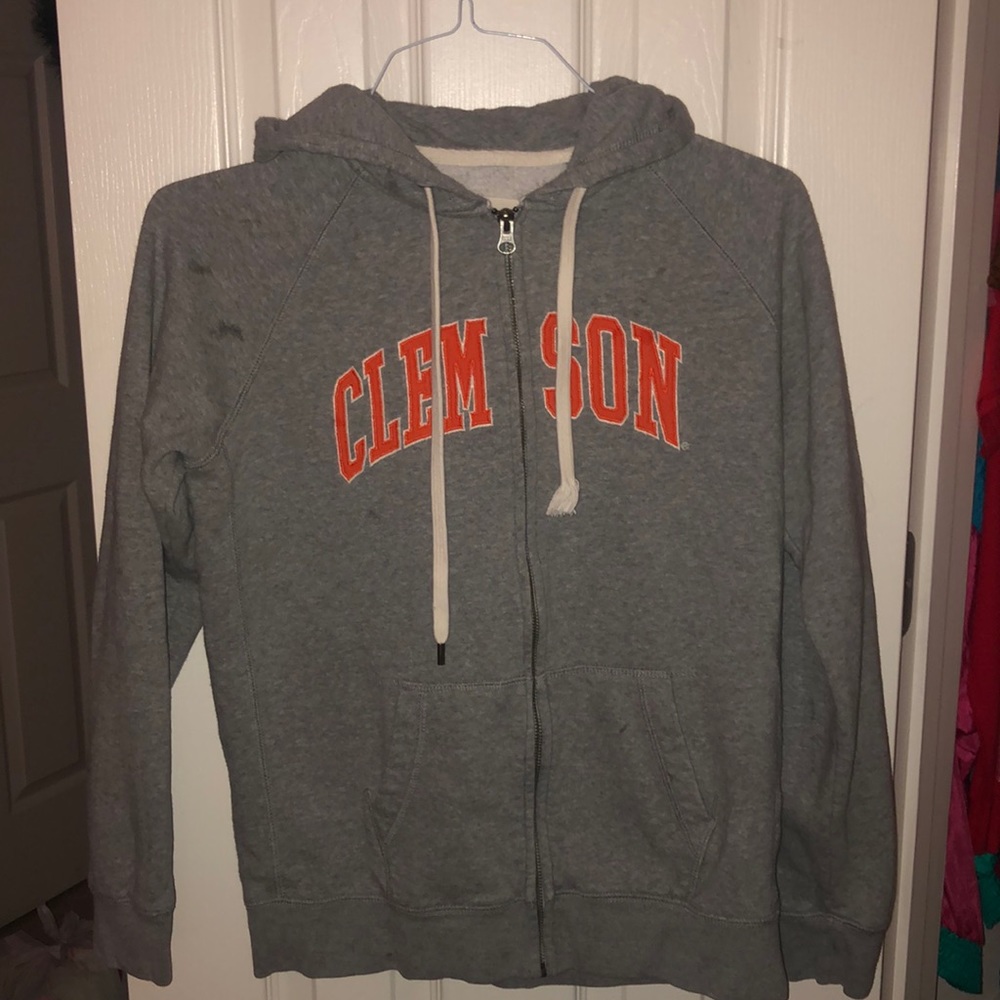 Gray Clemson Hoodie